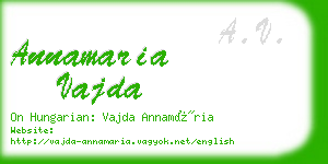 annamaria vajda business card